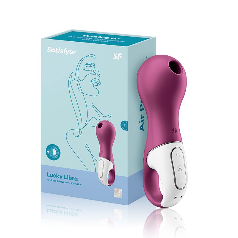 Satisfyer Lucky Libra Clitoris Stimulator ชาร์จ Vibrators สำหรับผู้หญิง Clitoris Sucker ซิลิโคนจับแหวน Nipple Sucker ของเล่น