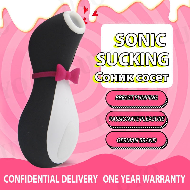 Satisfyer Pro Penguin ดูด Clit กระตุ้น G Spot ซิลิโคนการสั่นสะเทือน Nipple Sucker เร้าอารมณ์การ์ตูนของเล่นสำหรับผู้ใหญ่ Vibrator ผู้หญิง