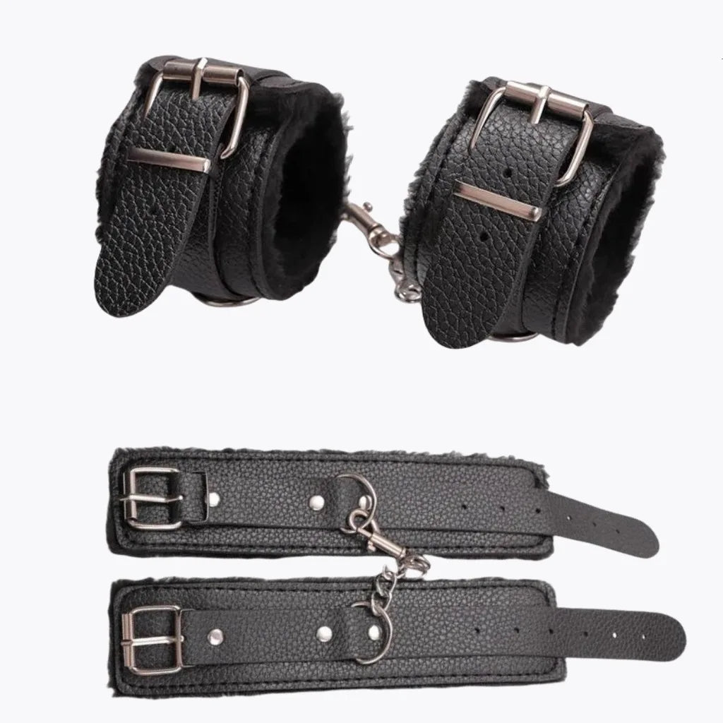 SM Handcuffs Sex Ankle Cuff BDSM Bondage Restraints Soft Plush Handcuff Adult Game 18+ Erotic Couple Sextoy Sex Supplies Shop
