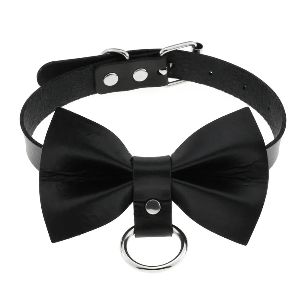 BDSM Different Style Fashion Punk Men Torques Necklace Gothic PU Leather Choker Collar Necklace Women Body Chain