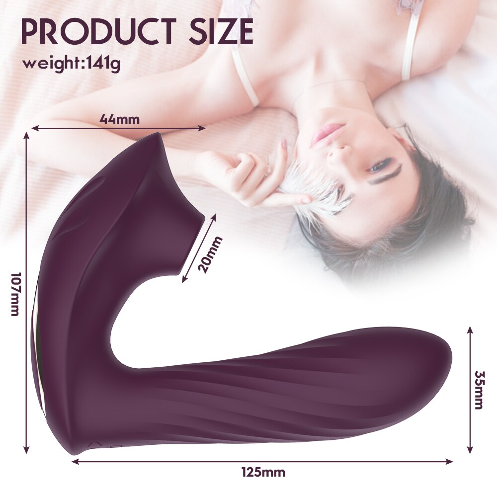 Sex Toys 2 IN 1 Sucking Vibrator for Women 9 Frequency Vibration Waterproof Masturbator Clitoris Stimulator G Spot Vibrator
