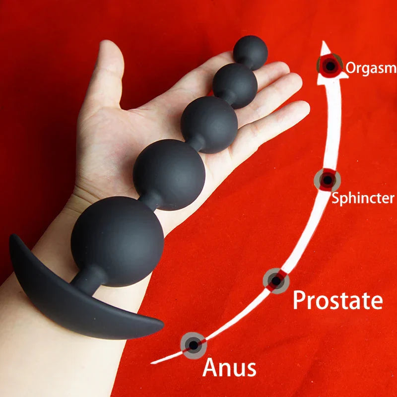 Silicone Anal Beads Dilator.Big Annals Balls.Long Ass Anus But Butt Plug.Analplug Buttplug Butplug.Analsex Prostate Sex Toys