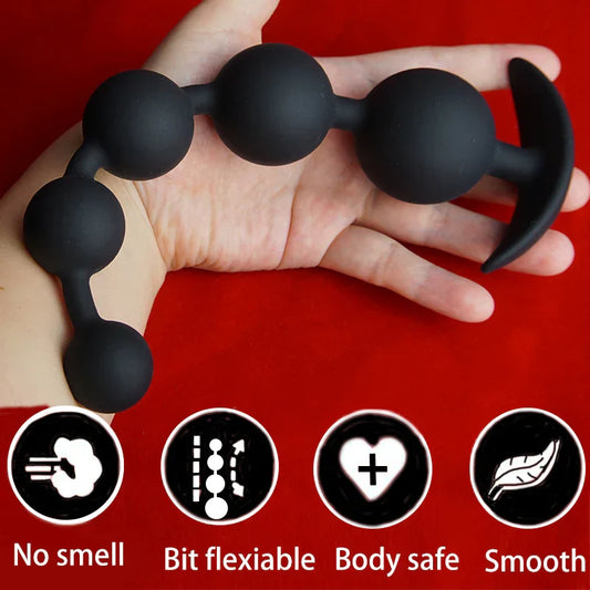 Silicone Anal Beads Dilator.Big Annals Balls.Long Ass Anus But Butt Plug.Analplug Buttplug Butplug.Analsex Prostate Sex Toys