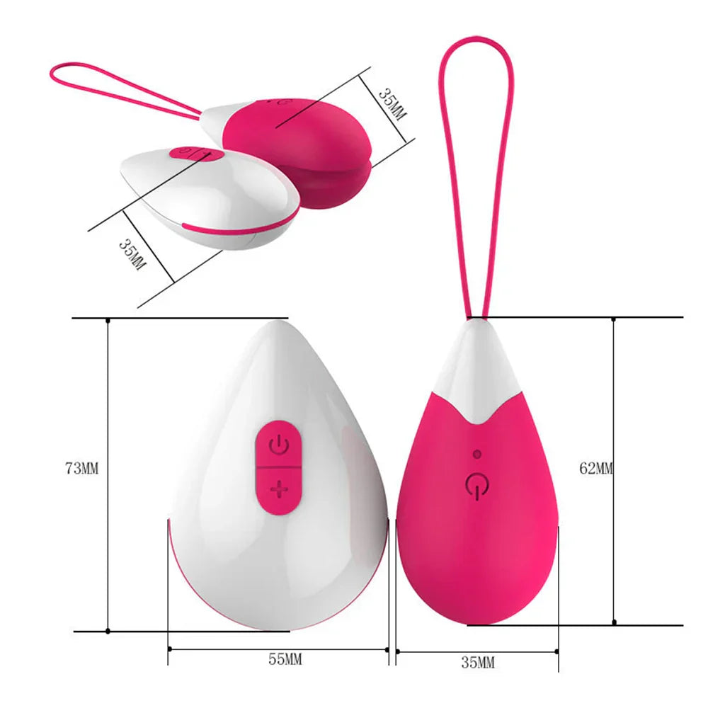 Silicone Vibrating Eggs Wireless Vaginal Ball Vibrating Exercises Smart Love Ball Remote Jump Eggs Vibrator Sex Toys for Women