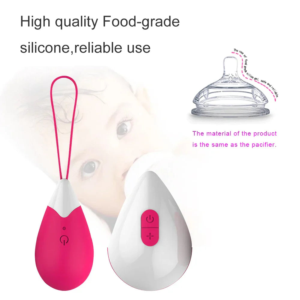 Silicone Vibrating Eggs Wireless Vaginal Ball Vibrating Exercises Smart Love Ball Remote Jump Eggs Vibrator Sex Toys for Women
