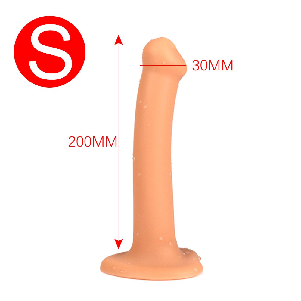 Slender Anal Plug Powerful Suction Cup Soft Dildo G-spot Vaginal Stimulator Butt Plug Prostate Massager Sex Toys for Man Woman