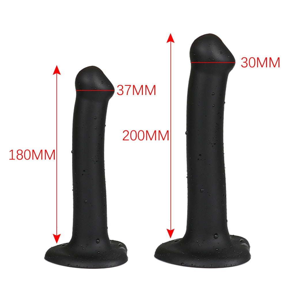 Slender Anal Plug Powerful Suction Cup Soft Dildo G-spot Vaginal Stimulator Butt Plug Prostate Massager Sex Toys for Man Woman