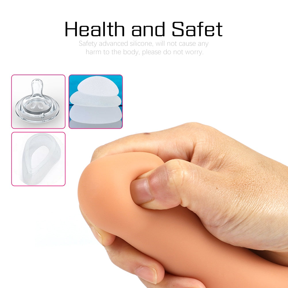 Slender Anal Plug Powerful Suction Cup Soft Dildo G-spot Vaginal Stimulator Butt Plug Prostate Massager Sex Toys for Man Woman