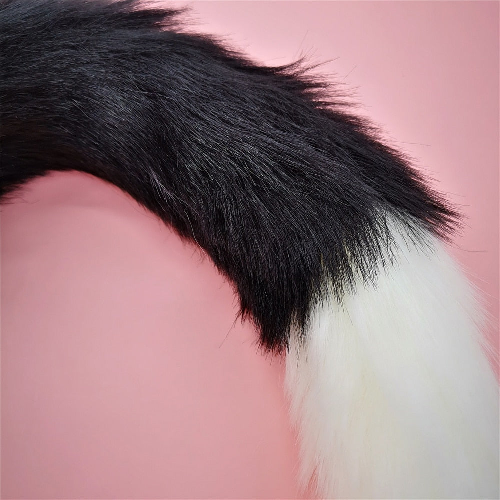 Soft Anal Plug Faux Fox Tail Cosplay Butt Plug Anal Sex Tail Stainless Smooth Steel Butt Plug Anal Sex Toys for Woman Couples