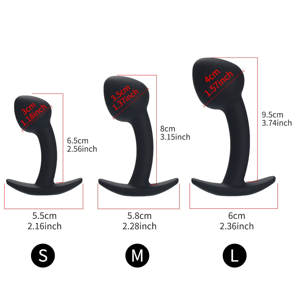Soft Anal Plug High Quality Silicone Butt Plug Adult Product Anal Beads Female Masturbator Prostate Massager Sex Toys for Couple