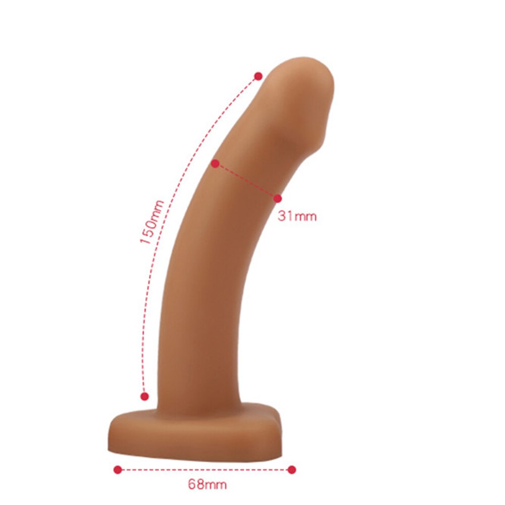 Soft Jelly Dildo Anal Butt Plug Realistic Penis with Powerful Suction Up Strapon Artificial Penis Dick Toy for Adult Sex Toys