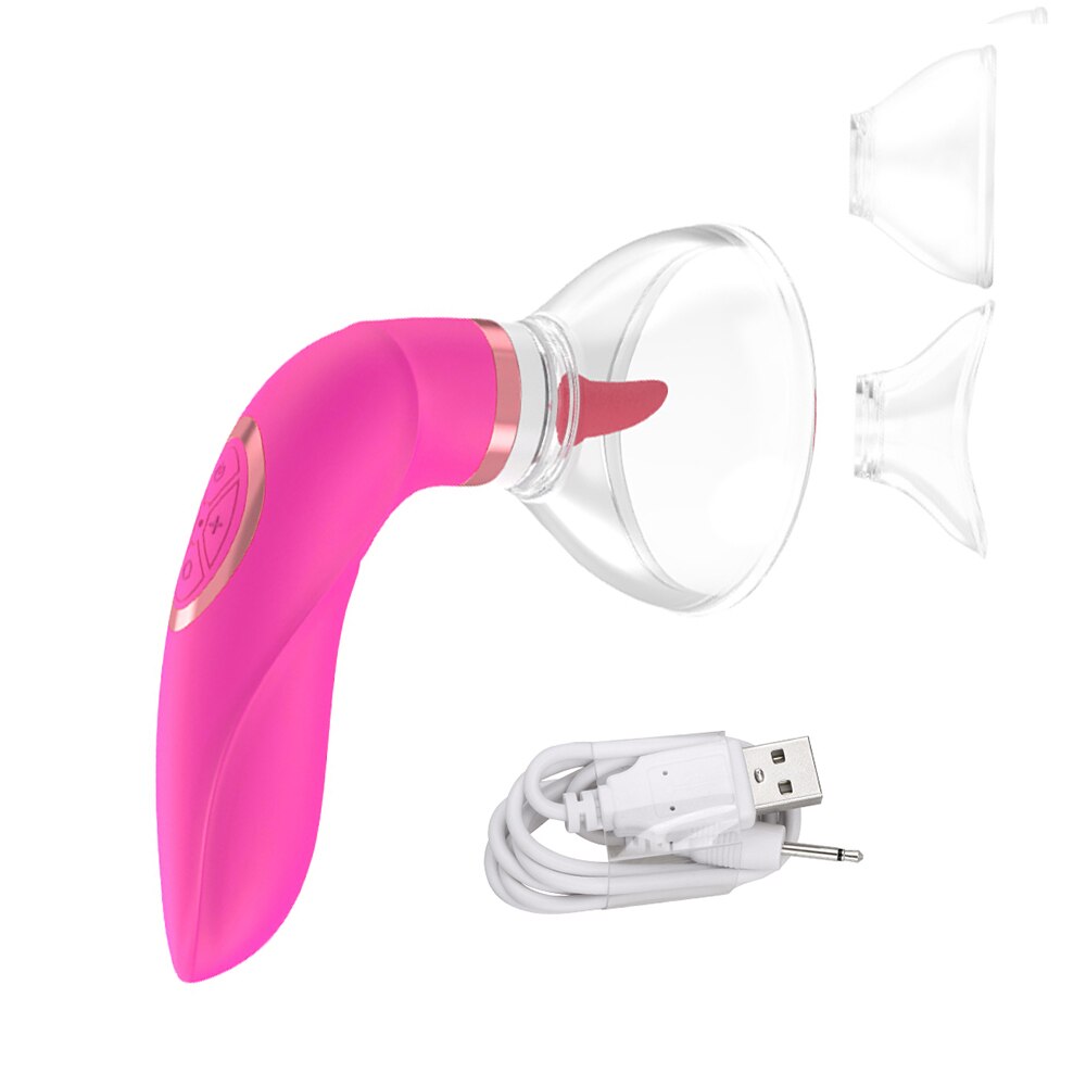 Strong Tongue Licking Vibrators for Women Nipple Massager Breast Enlargement Machine Dildos Anal Sex Toys Adults Products Erotic