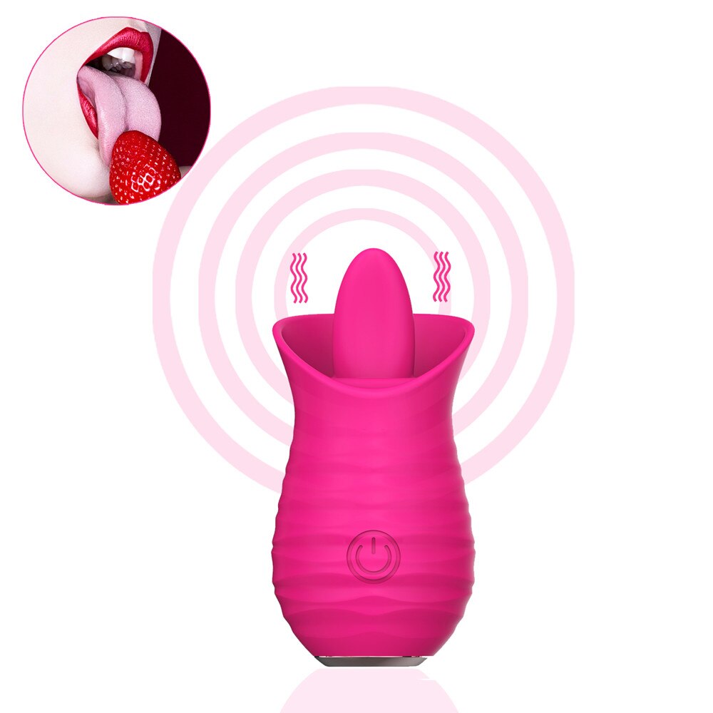 Sucking Tongue Female Vibrator Clit Nipple Sucker Sexy Toys Clitoris Stimulator Oral Pussy Licking Toys for Women 18 Adult Toys