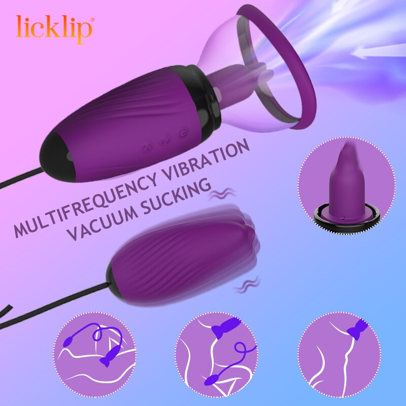 Sucking Vibrator Clit Stimulator ลิ้นเลียของเล่น G-Spot Bullet Vibrator เต้านม Nipple Sucker Vibrator หญิงนวด