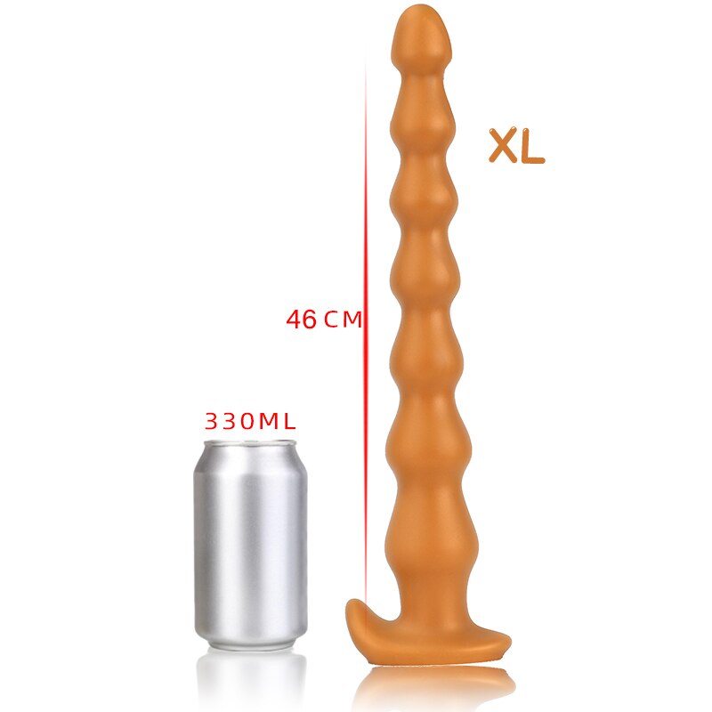 Super Long Anal Plug Penis Prostate Massage Anus Dilator Vagina Masturbation Adult for Women and Men Anal Beads Fisting Sex Toys