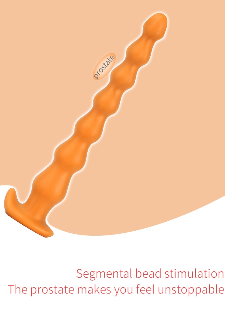 Super Long Anal Plug Penis Prostate Massage Anus Dilator Vagina Masturbation Adult for Women and Men Anal Beads Fisting Sex Toys
