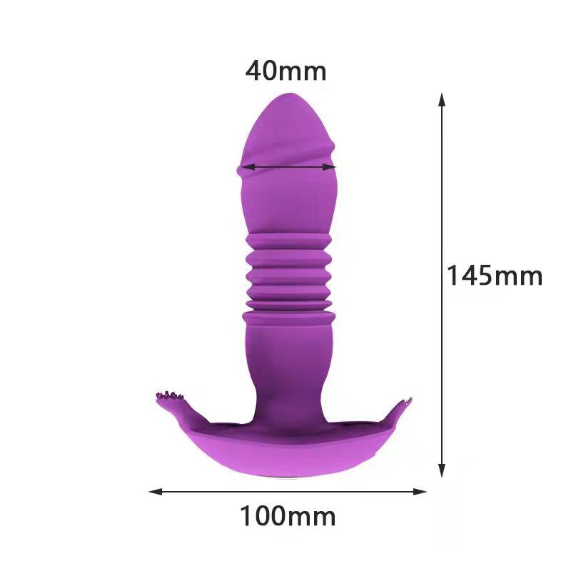 Telescopic Vestibule G-spot Vibrator with Remote Control Waterproof Vibrating Vagina Clit Stimulator Sex Toys for Women &amp;Couples