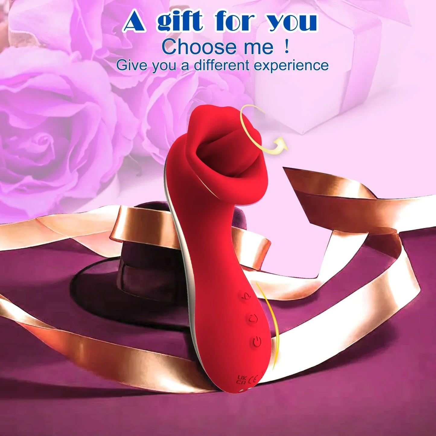 Tongue Licking Vibrator for Women with Handle 10 Speed Clitoral Stimulator Nipple G-Spot female Masturbator Adult Sex Toys 18+