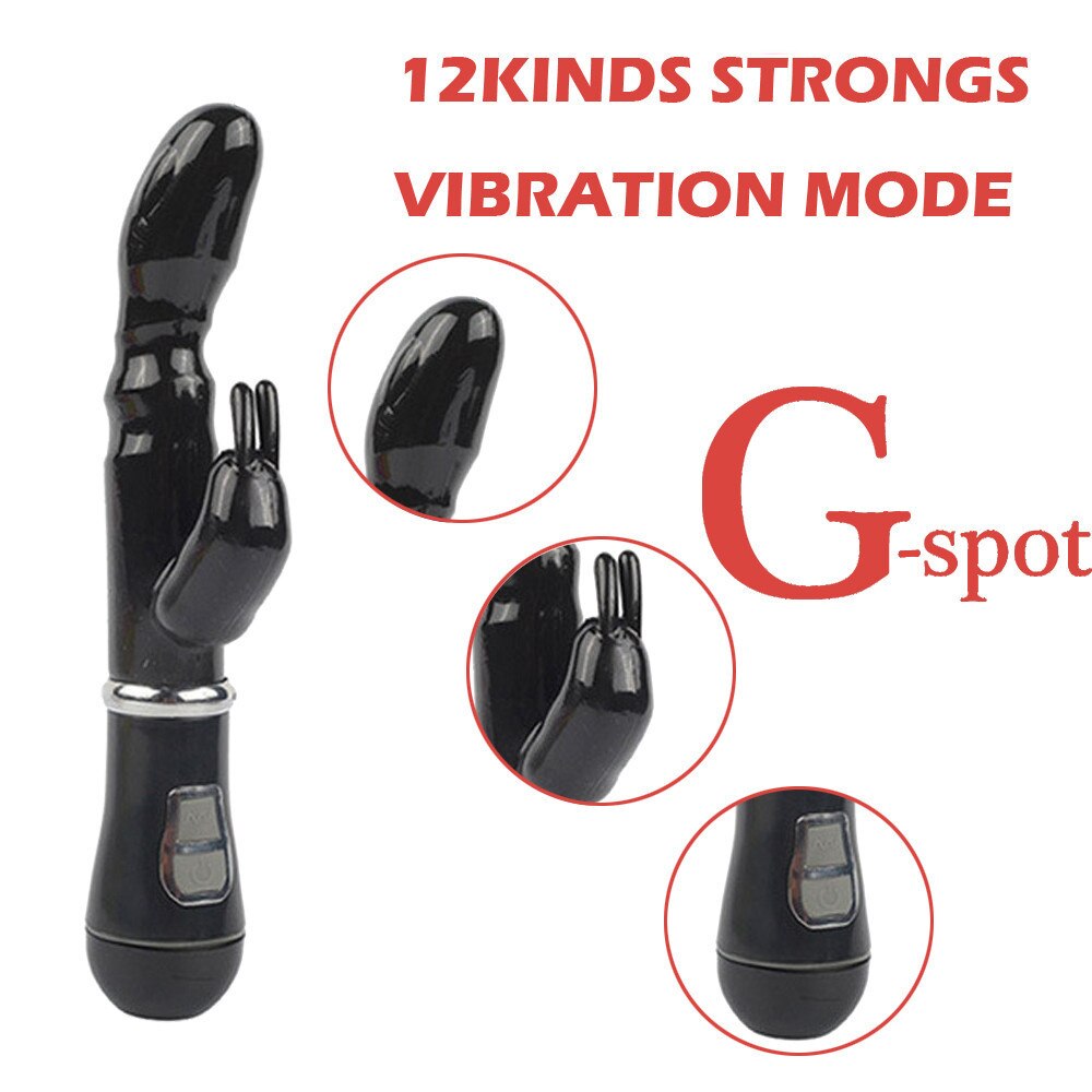 USB Charging Heating AV Rabbit Dildo Vibrator Vagina Clitoris Stimulator G-Spot Adult Game Sex Toys for Women Female Masturbator