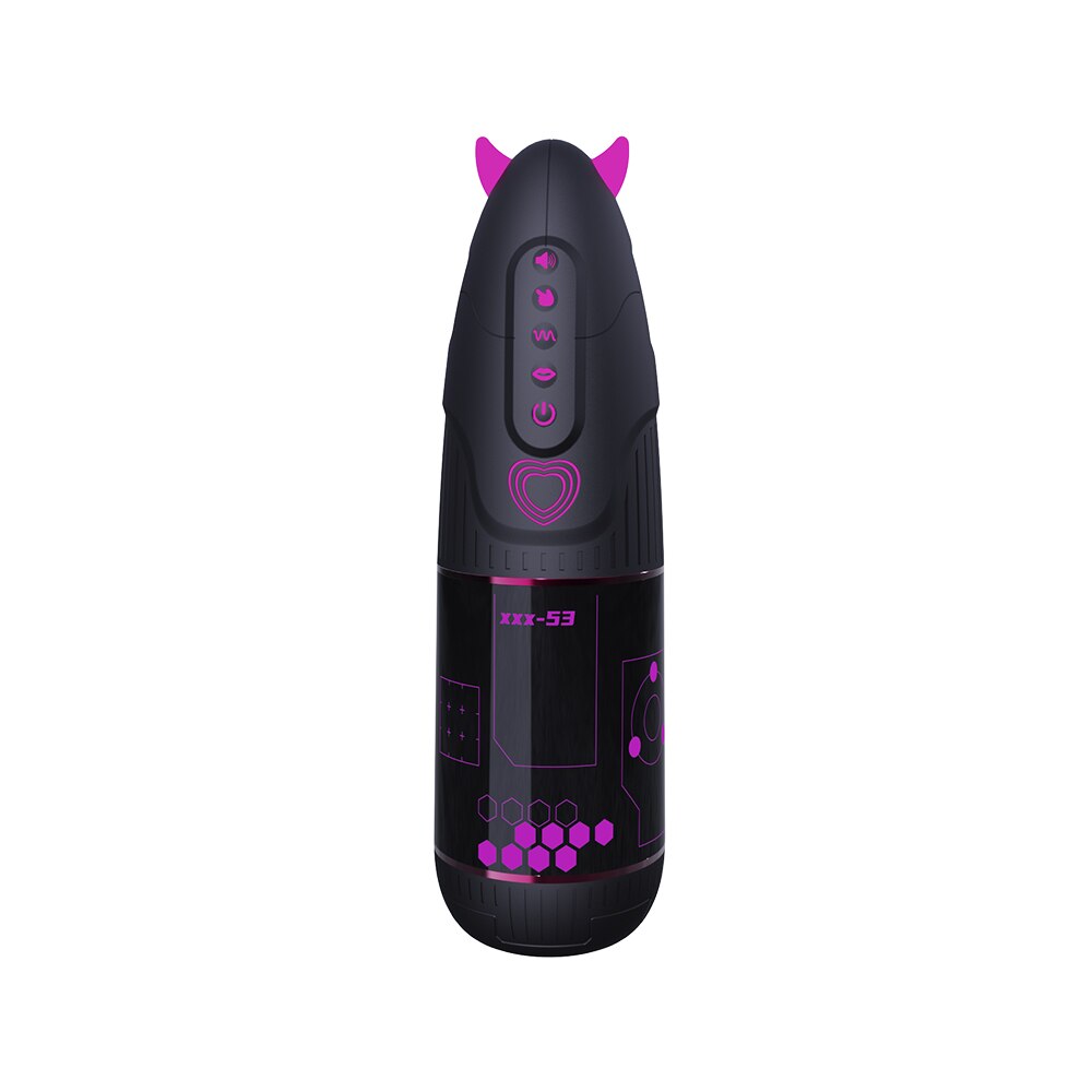 ปีศาจขนาดเล็กไฟฟ้าดูด Vibrating Masturbator ชายถ้วย Onahole ที่สมจริงเซ็กซ์ทอยหีชาย Stroker