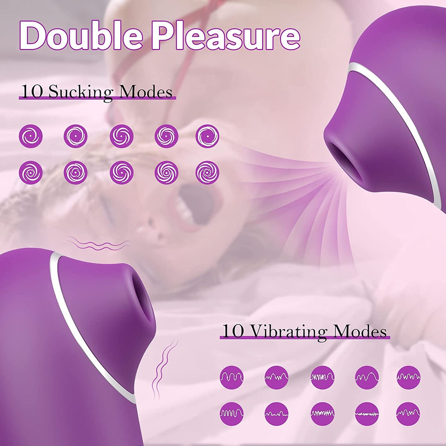 ช่องคลอดดูด Vibrator เพศของเล่นสำหรับหญิงช่องปากลิ้นดูดเป่า Clitoris Masturbator ของเล่นเพศเร้าอารมณ์สำหรับผู้ใหญ่