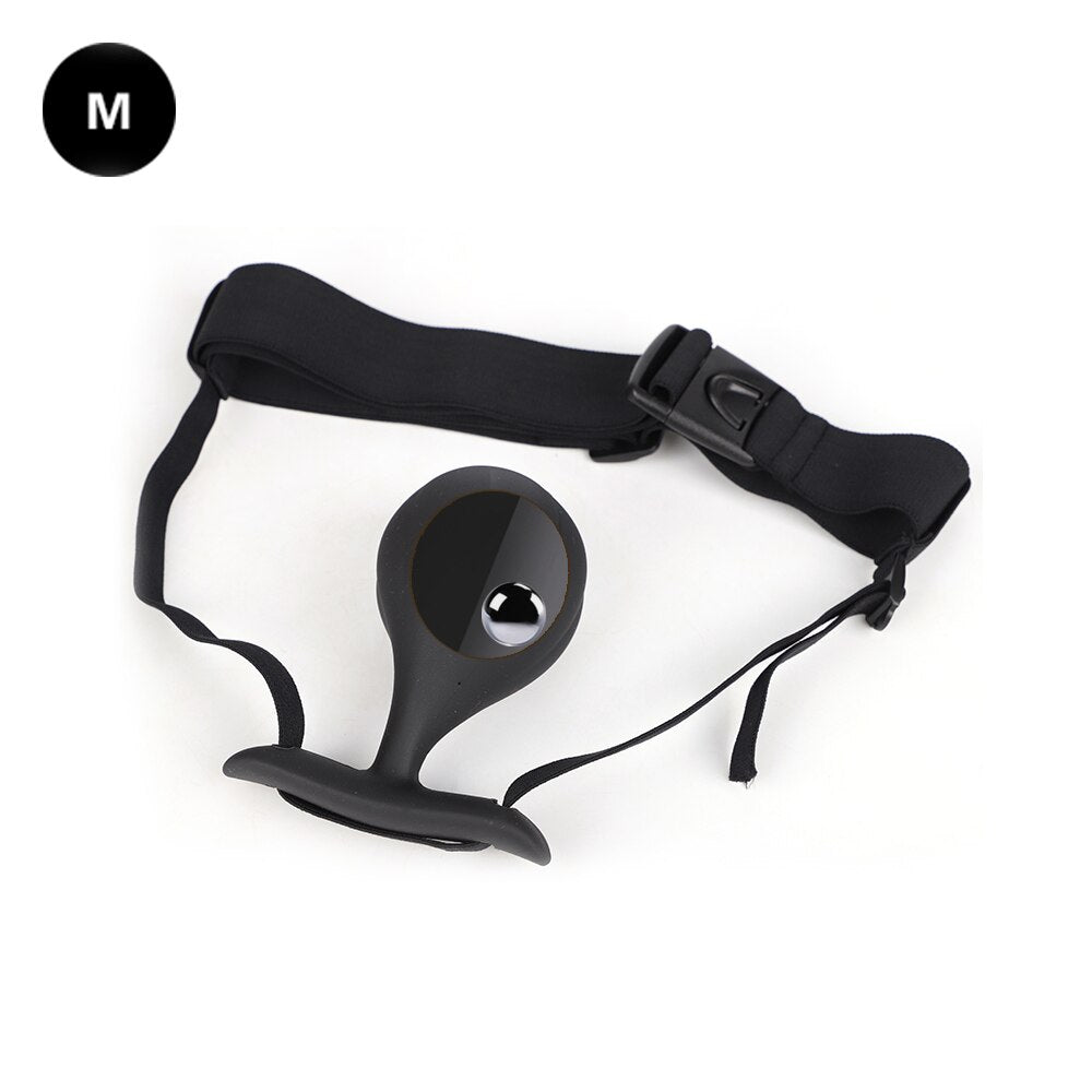 Wearable Anal Plug with Built-in Steel Ball Butt Plug Anal Toys Female Masturbation Tool Prostate Stimulator Sex Toys for Woman