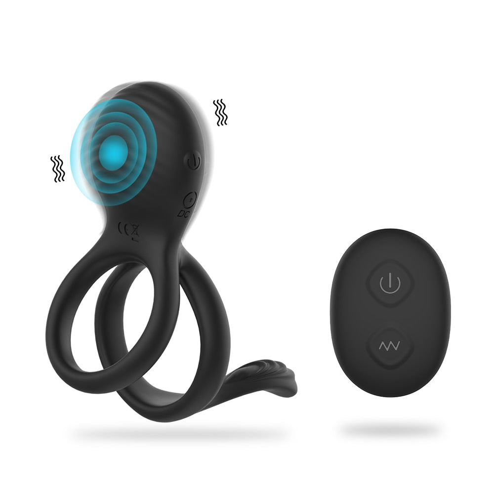 Wireless Couple Ring Sex Toys for Mens Penis Cock Vibrator Ring Cockring Retardant Ejaculation Delay Remote Control