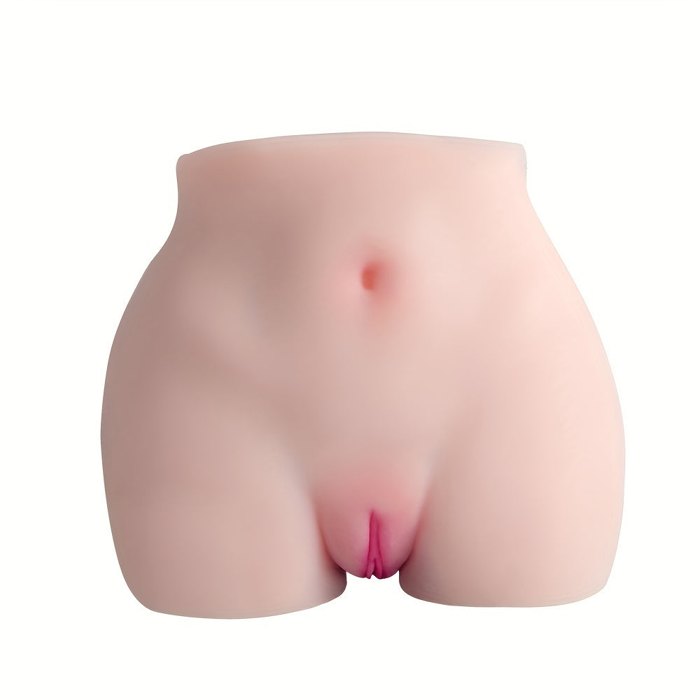 [Skinlike Feel] Realistic 2-in-1 Male Masturbator Toy - Lifelike Soft TPE Adult Sex Doll with Detailed Vagina & Anus. Pocket Pussy Male Massager. No Batteries Required. 8.3 Height