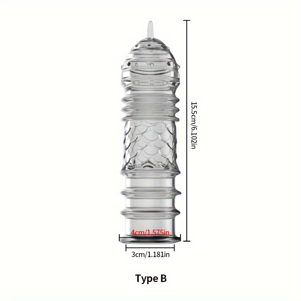 Crystal Men's Adult Sex Toy Penis Cover Sleeve Penis Extender Reusable Delay Ejaculation Add More Fun And Excitement For Men Women Couples